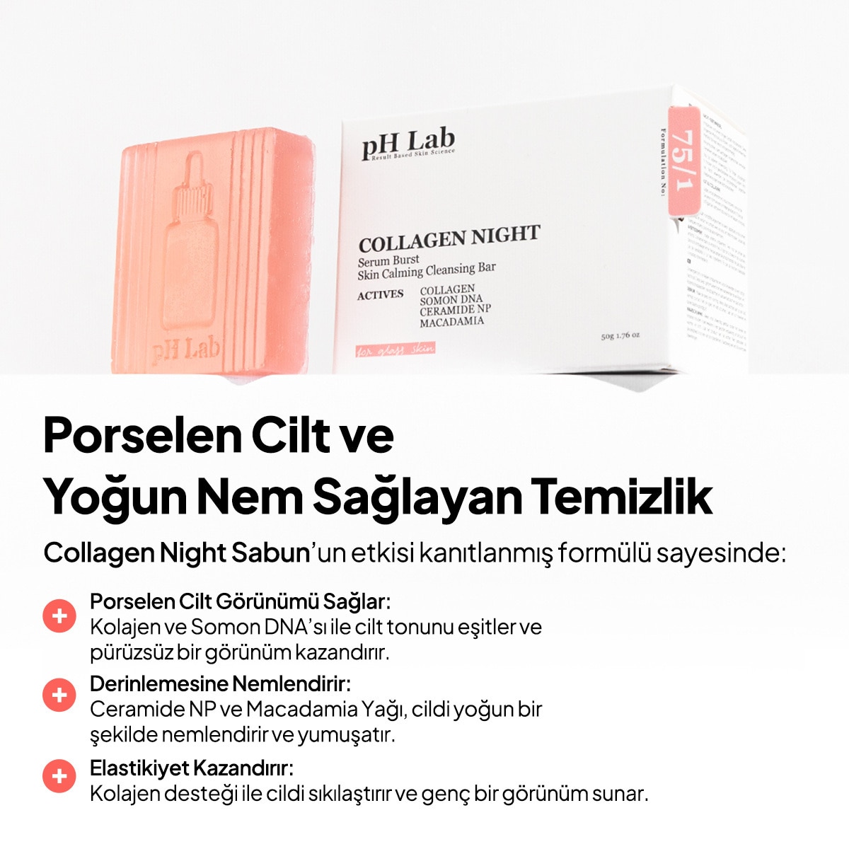  PH LAB PH LAB Ph Lab Collagen Night Temizleme Bar 50 ml  1 of 7 