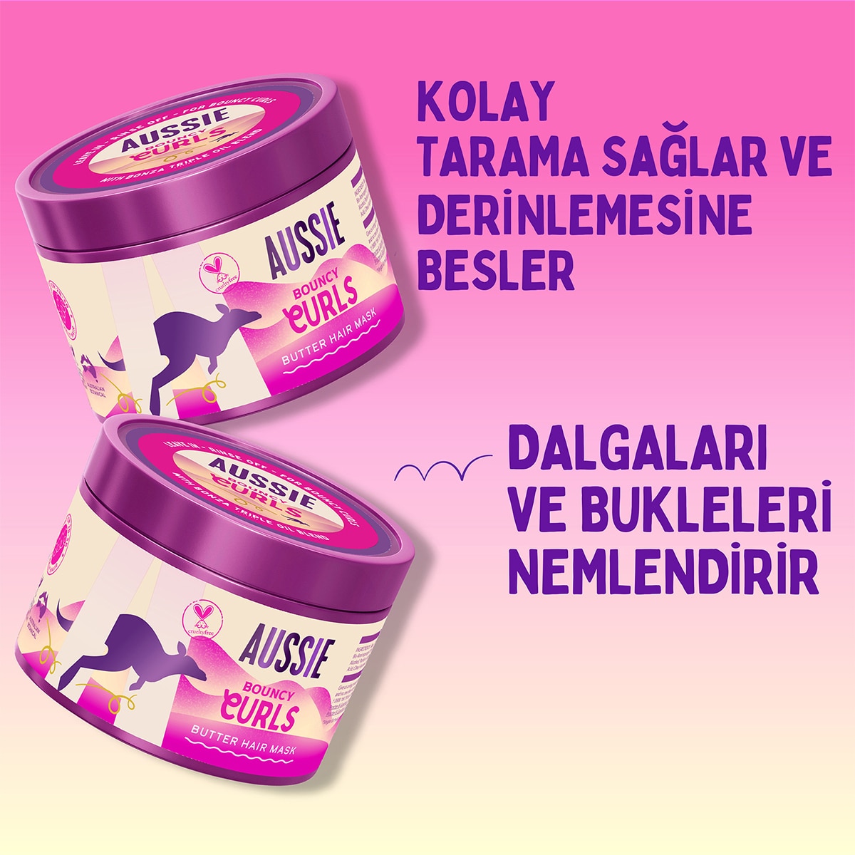 AUSSIE AUSSIE Aussie Bouncy Curls Açan Nemlendirici Saç Maskesi 500 ml 1 of 9