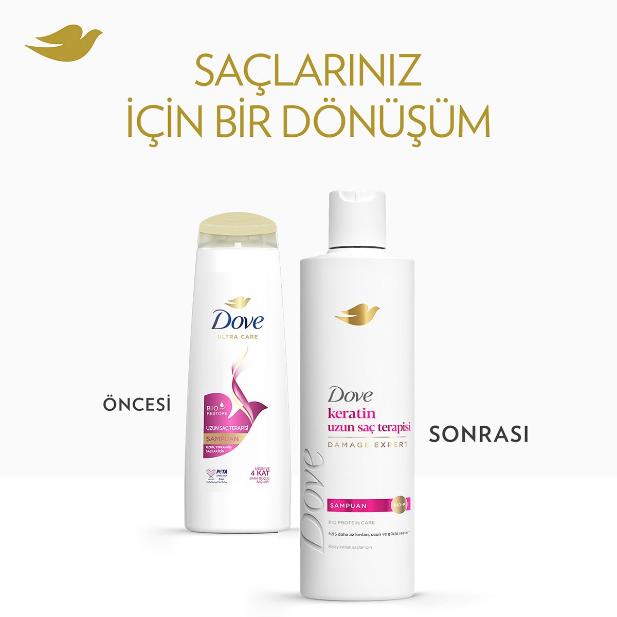  DOVE DOVE Dove Şampuan Keratin Uzun Saç Terapisi 375 ml  1 of 11 