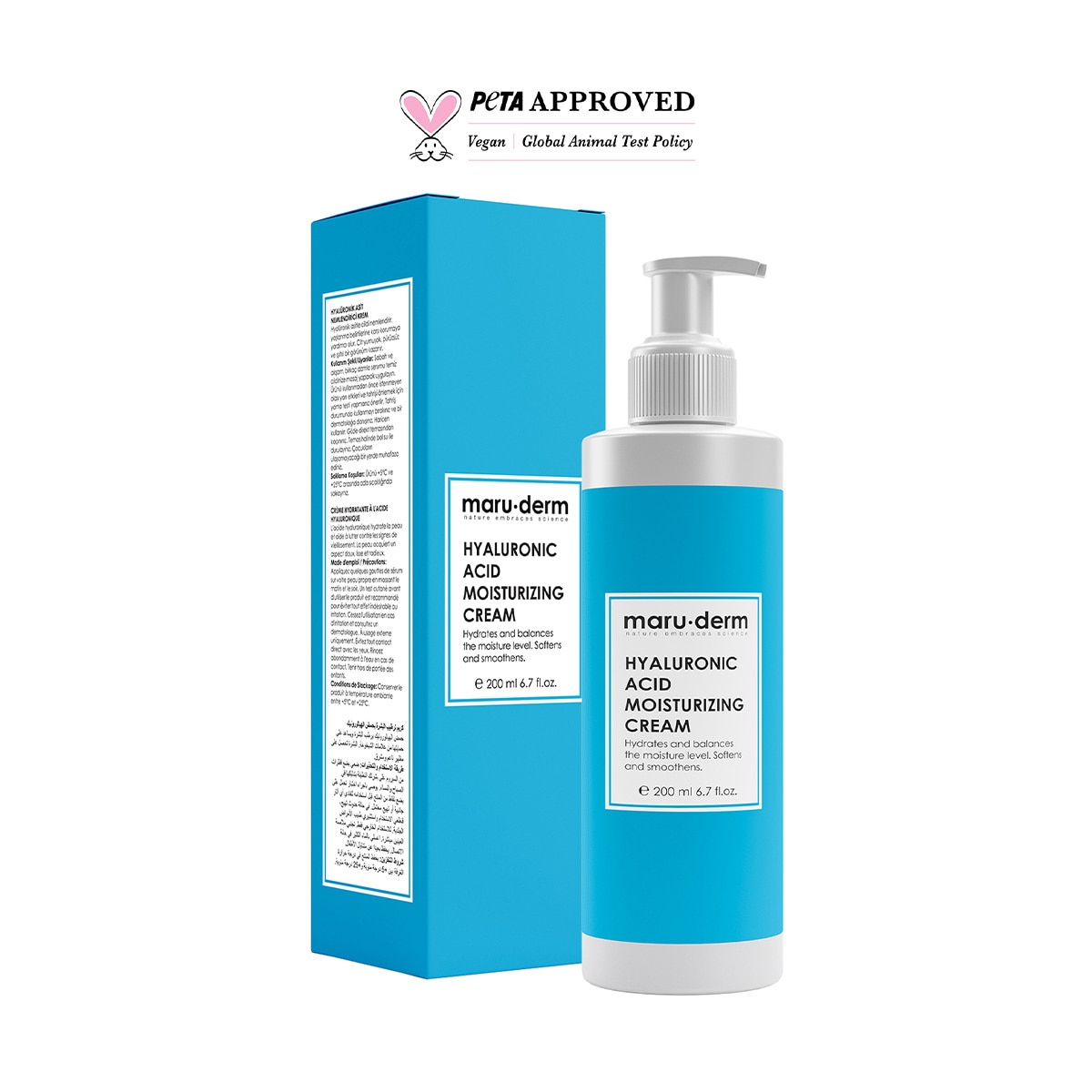 MARUDERM MARUDERM Maruderm Nemlendirici Hyaluronik Asit Yüz ve Vücut Bakım Kremi 200 ml 1 of 4