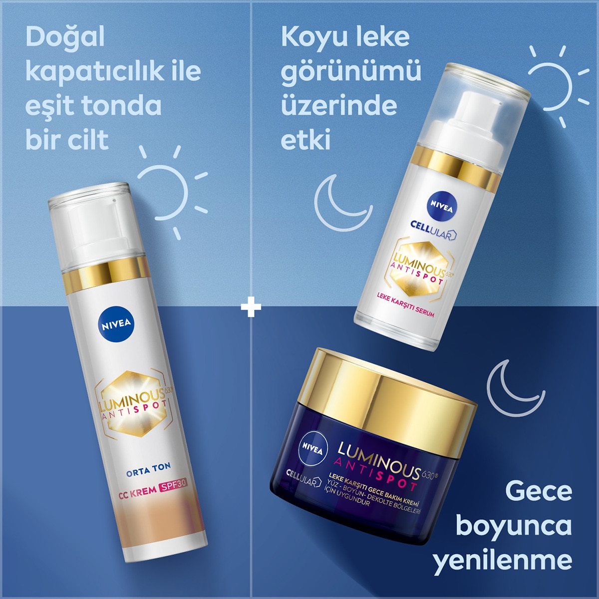 NIVEA VISAGE Nivea Luminous630 Leke Karşıtı CC Krem SPF30 Orta Ton
