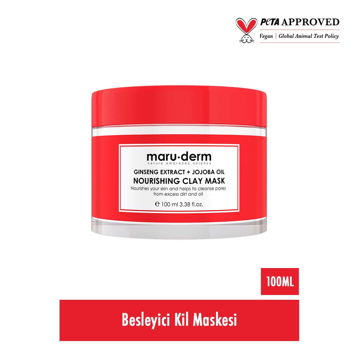  MARUDERM EXC. MARUDERM Maruderm Ginseng Özü + Jojoba Yağı Besleyici Kil Maskesi 105 ml  1 of 5 