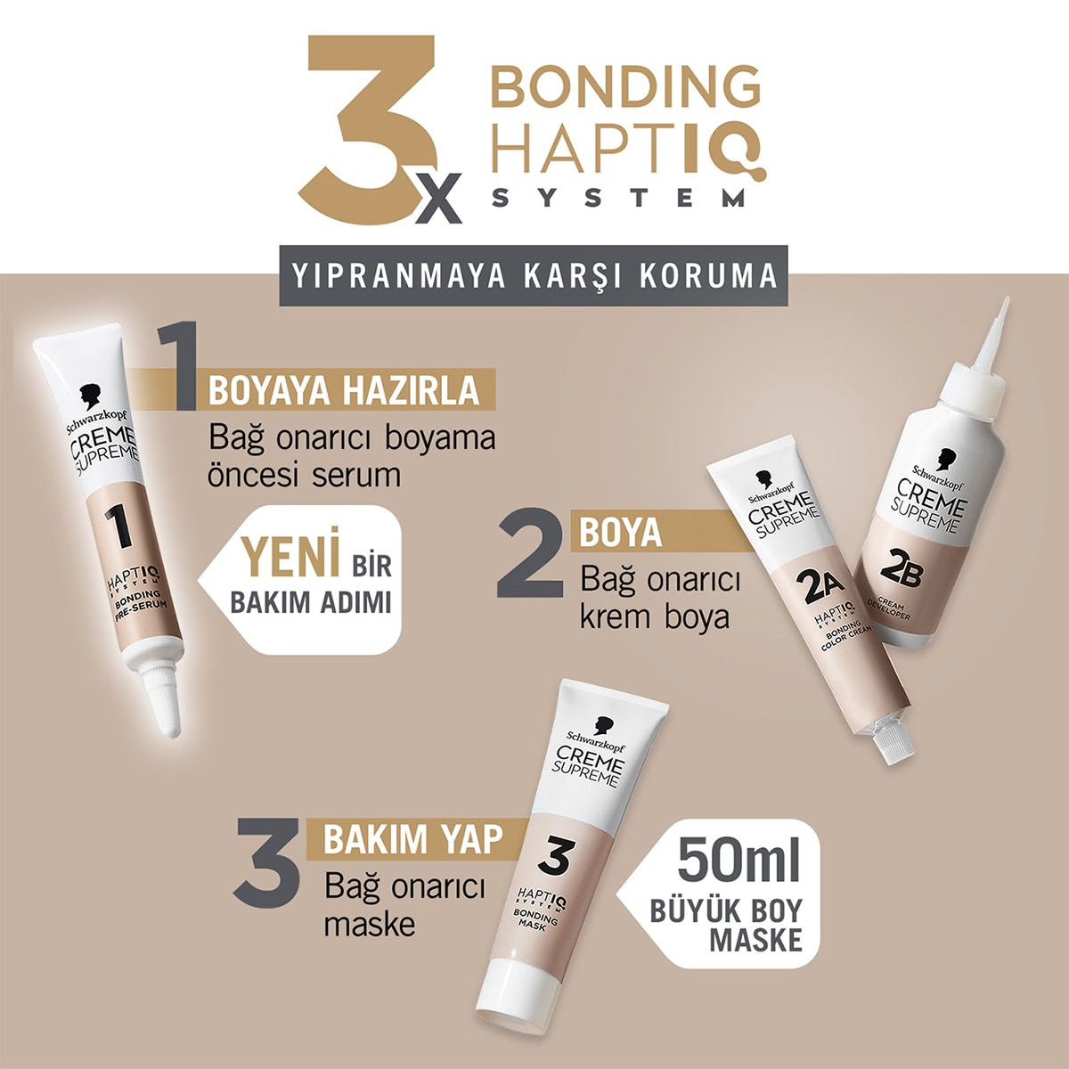  undefined CREME SUPREME Creme Supreme Saç Boyası Soğuk Kahve 5-1  1 of 11 