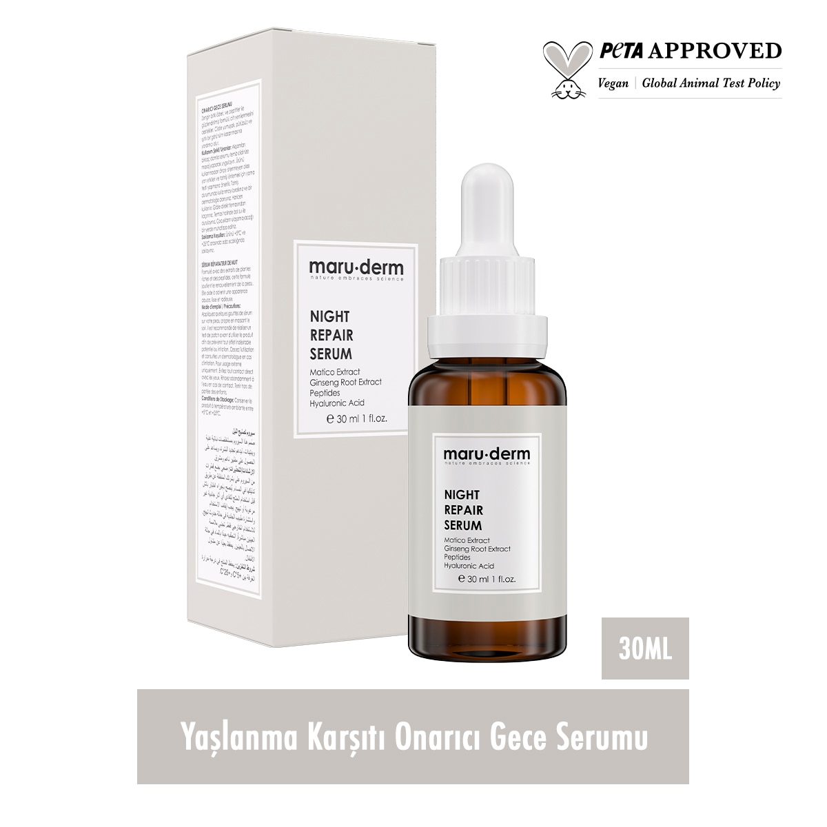  MARUDERM MARUDERM Maruderm Night Repair Gece Onarıcı Cilt Bakım Serumu 30 ml  1 of 2 