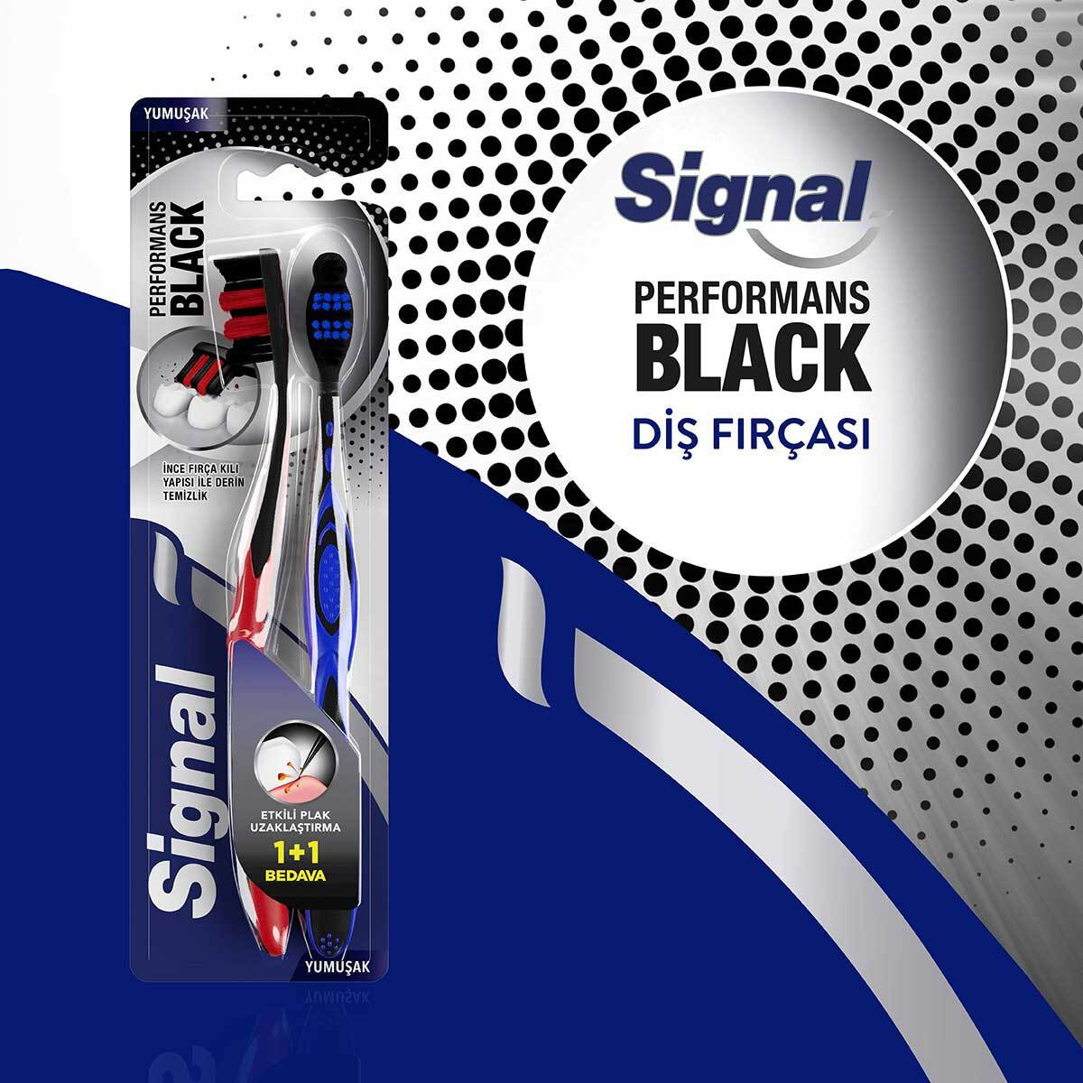  SIGNAL SIGNAL Signal Diş Fırçası Performans Black 1+1  1 of 8 