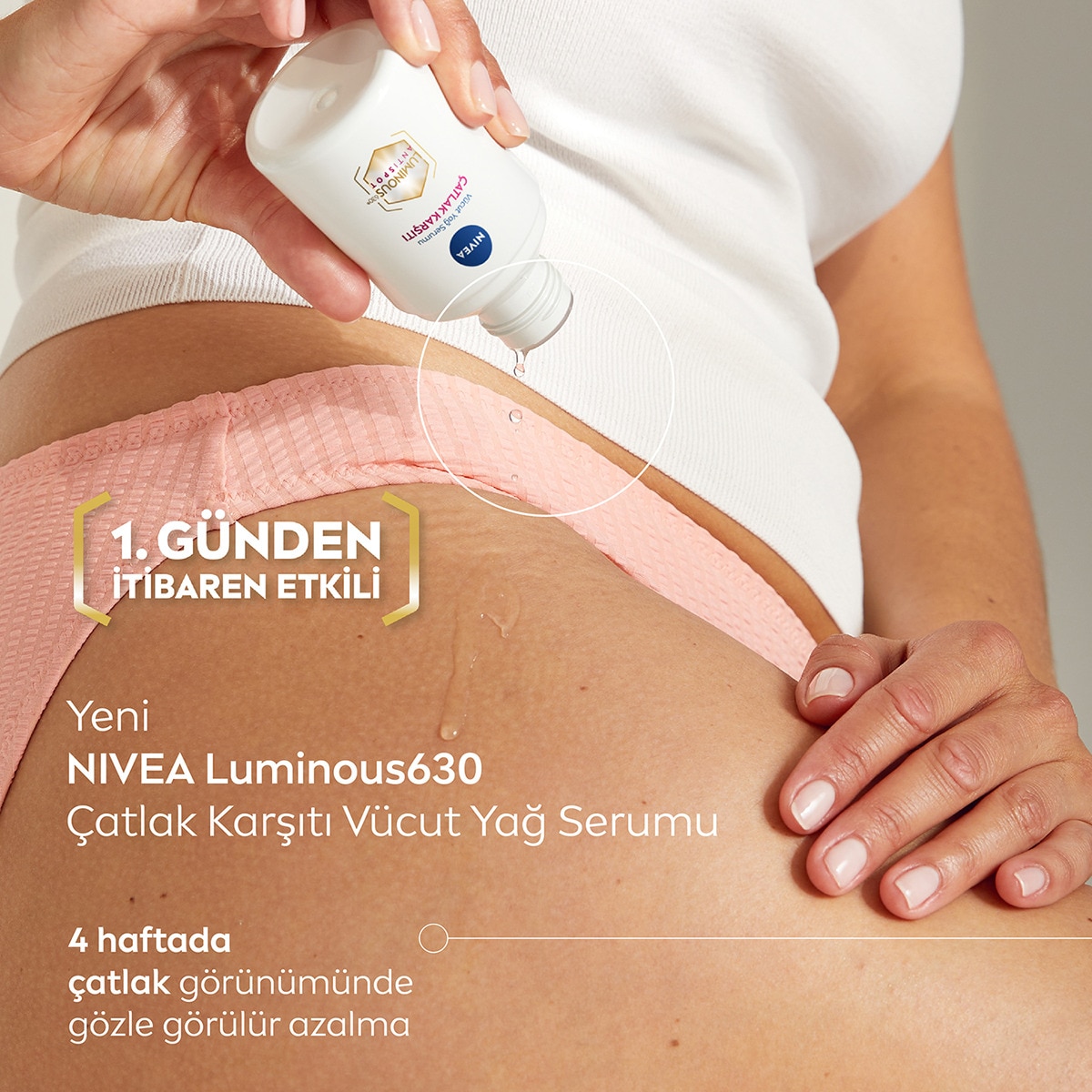  NIVEA BODY NIVEA BODY Nivea Luminous630 Çatlak Karşıtı Nemlendirici Vücut Yağ Serumu 100 ml  1 of 12 