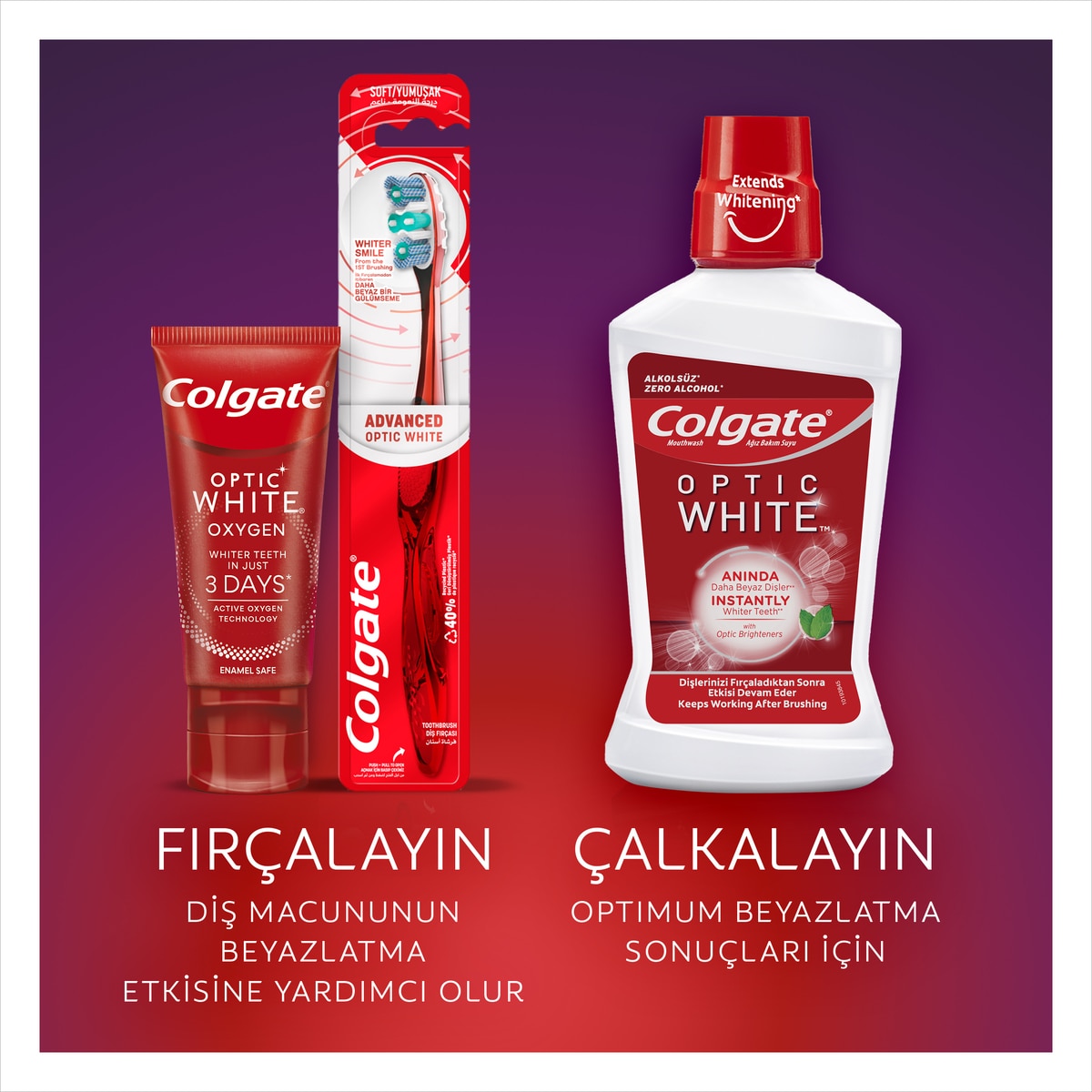  COLGATE COLGATE Colgate Optic White Oxygen Beyazlatıcı Diş Macunu 50 ml  1 of 13 