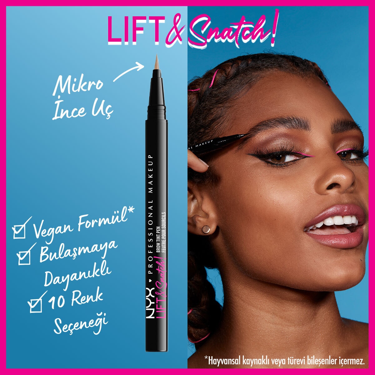 NYX NYX Nyx Professional Makeup Lift and Snatch Kaş Kalemi Pen Espress  1 of 8 