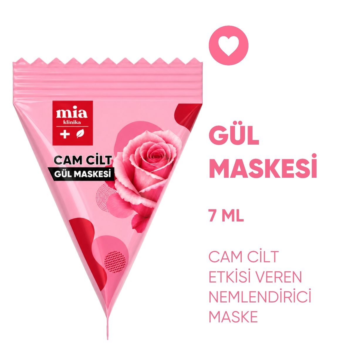 MIA KLINIKA MIA KLINIKA Mia Klinika Nemlendirici Gül Maskesi 7 ml 1 of 5
