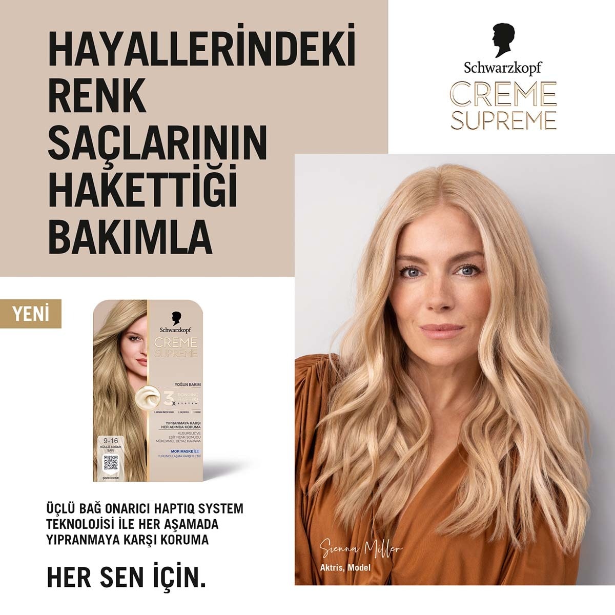 undefined CREME SUPREME Creme Supreme Saç Boyası Küllü Soğuk Koyu 8-16 1 of 11