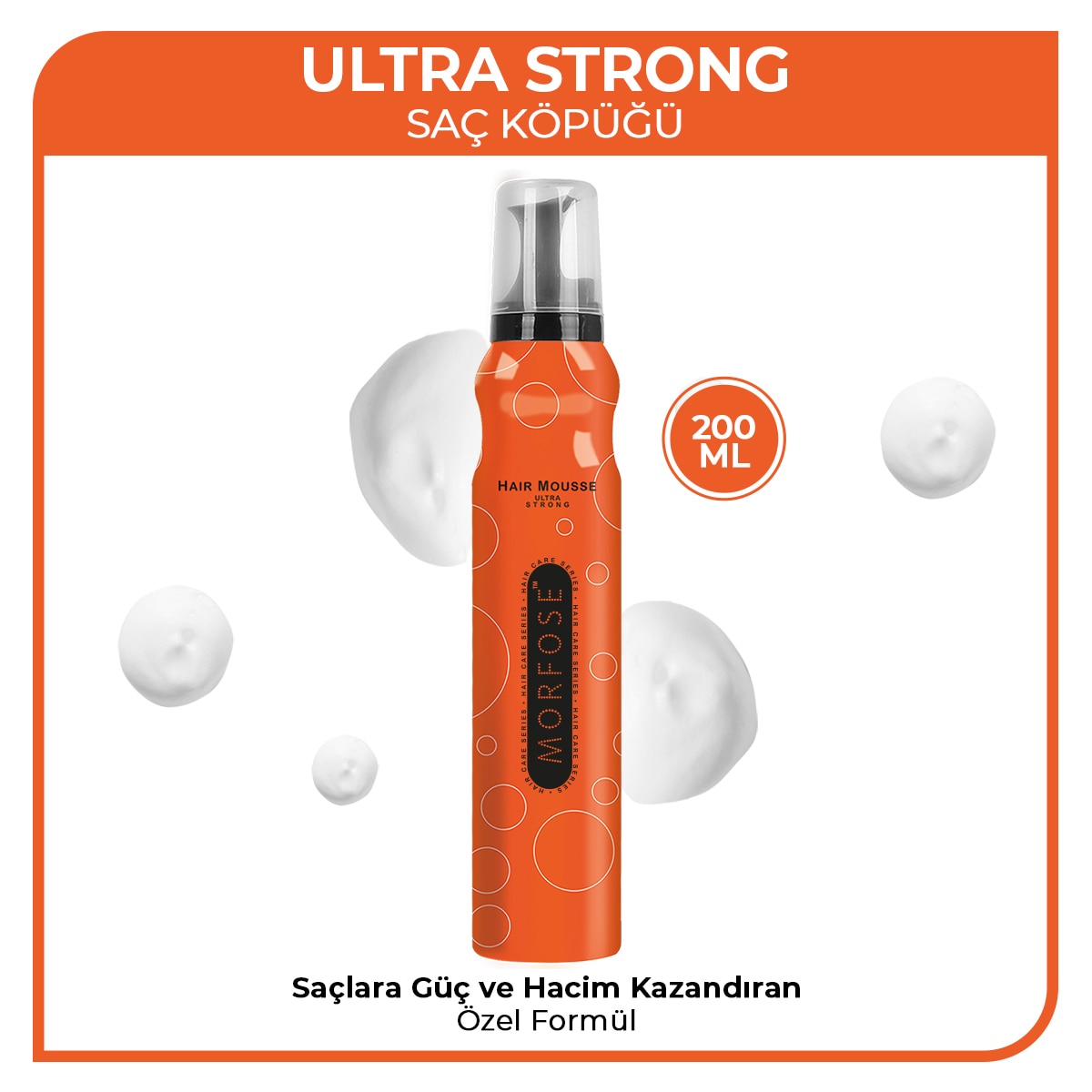  MORFOSE MORFOSE Morfose Ultra Strong Saç Köpüğü 200 ml  Morfose Ultra Strong Saç Köpüğü 200 ml