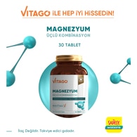 Vitago Magnezyum 3'lü Etki Tablet 30'lu