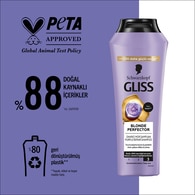 Gliss Blonde Perfector Turunculaşma Karşıtı Onarıcı Şampuan Peptit ve Yaban Mersini Özü ile 250 ml