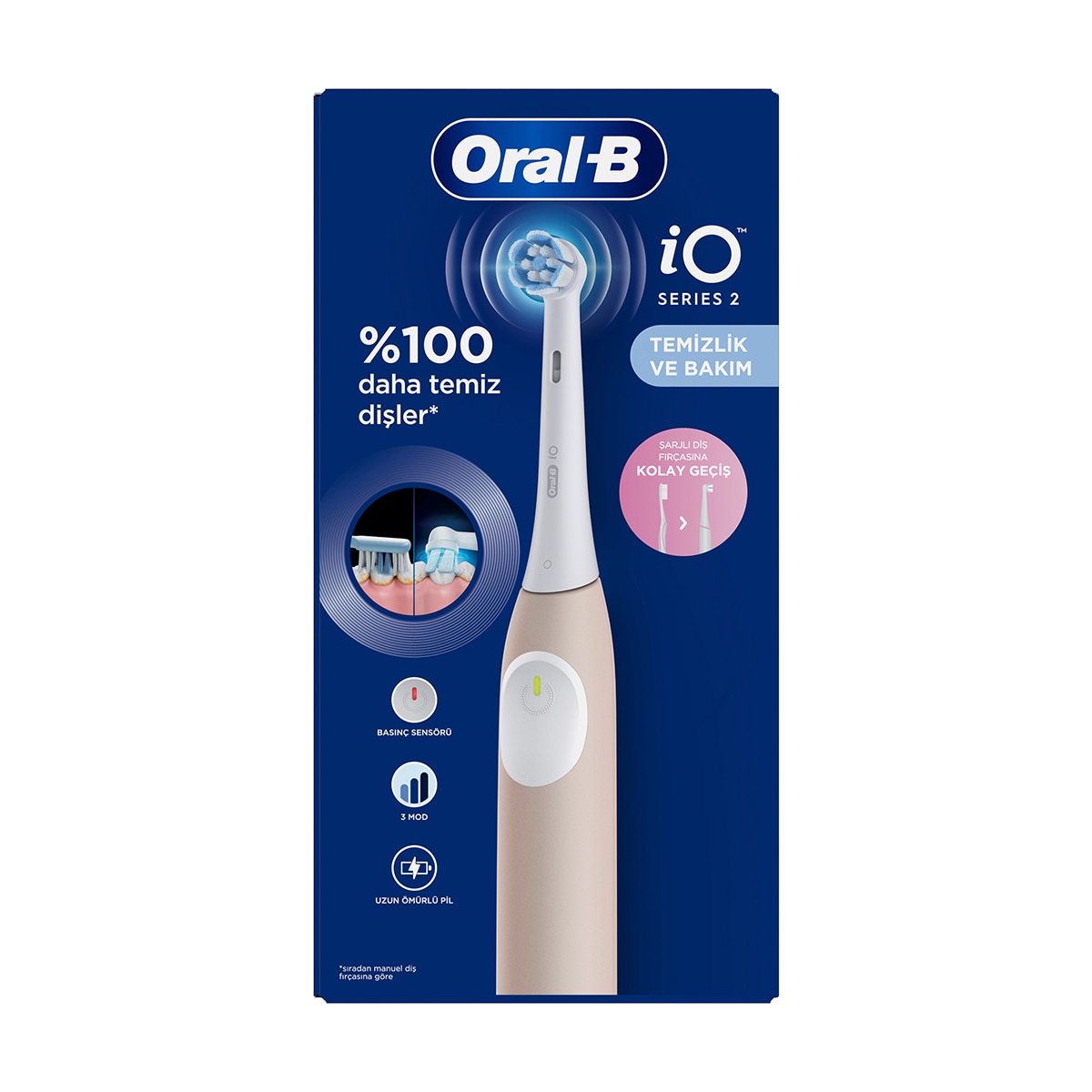  ORAL-B ORAL-B Oral-B iO 2 Şarjlı Diş Fırçası Pembe  1 of 7 