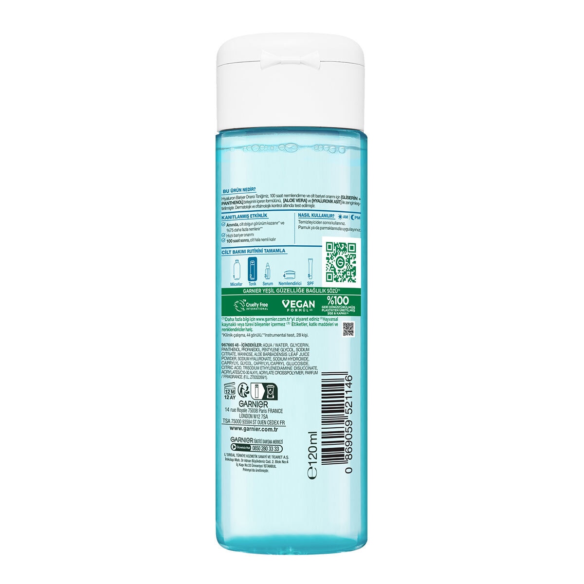  GARNIER GARNIER Garnier Hyaluron Bariyer Onarıcı Tonik 120 ml  1 of 10 