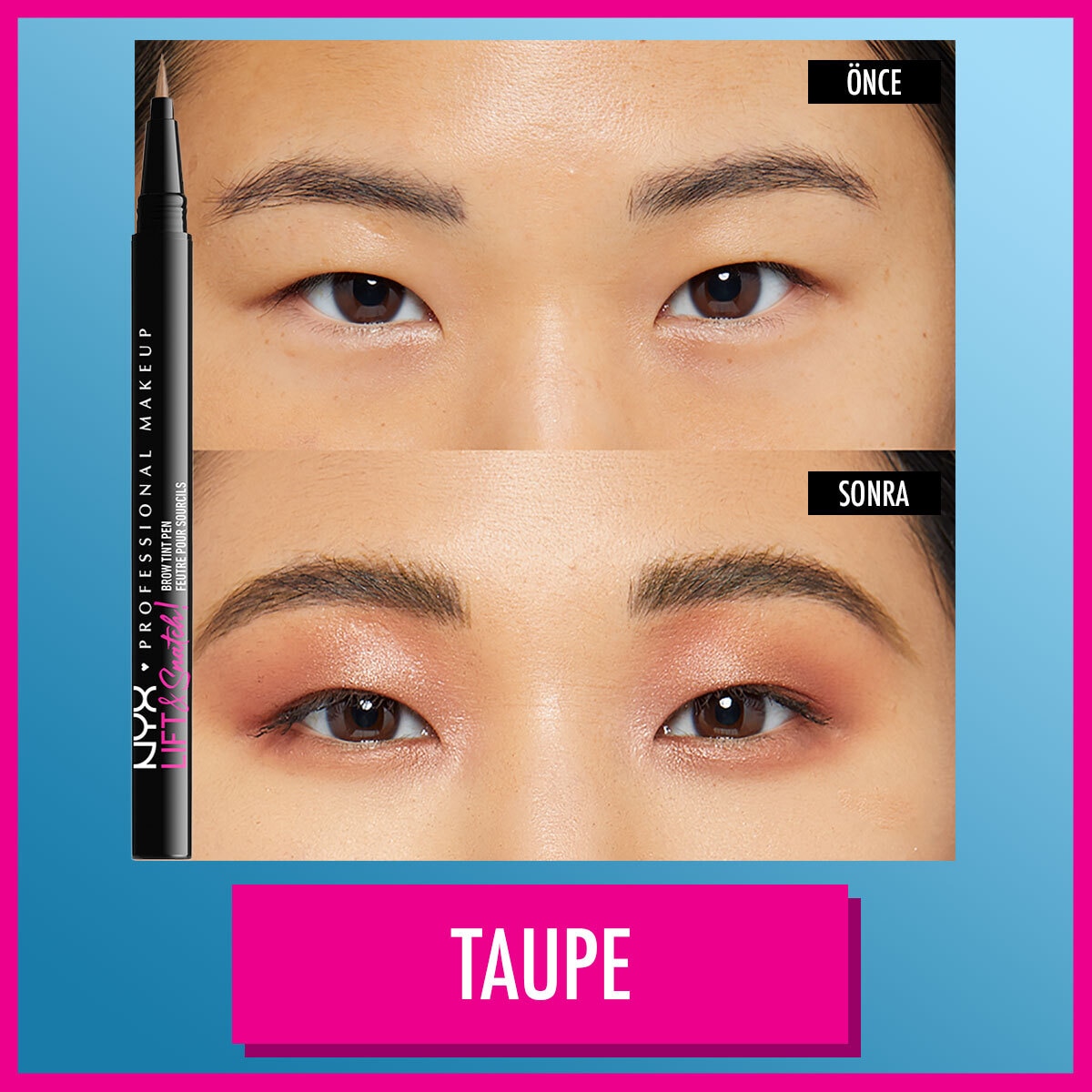 NYX NYX Nyx Professional Makeup Lift and Snatch Kaş Kalemi Pen Taupe 1 of 8