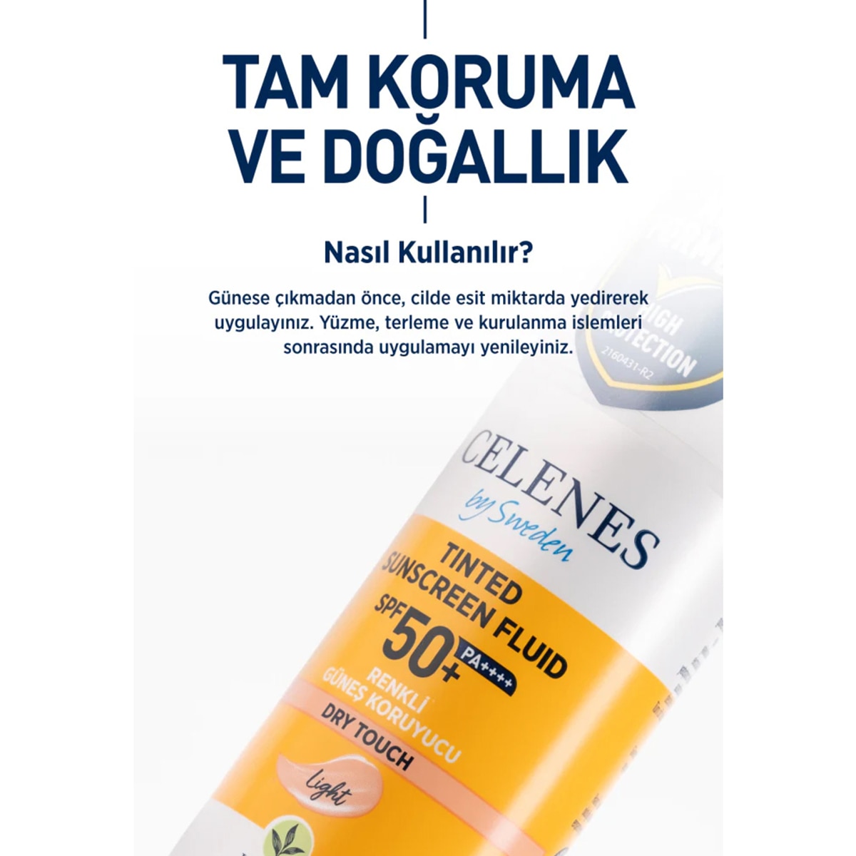  CELENES CELENES SUN Celenes Herbal Renkli Yüz Güneş Kremi SPF50+ PA++++ 50 ml Light  1 of 4 