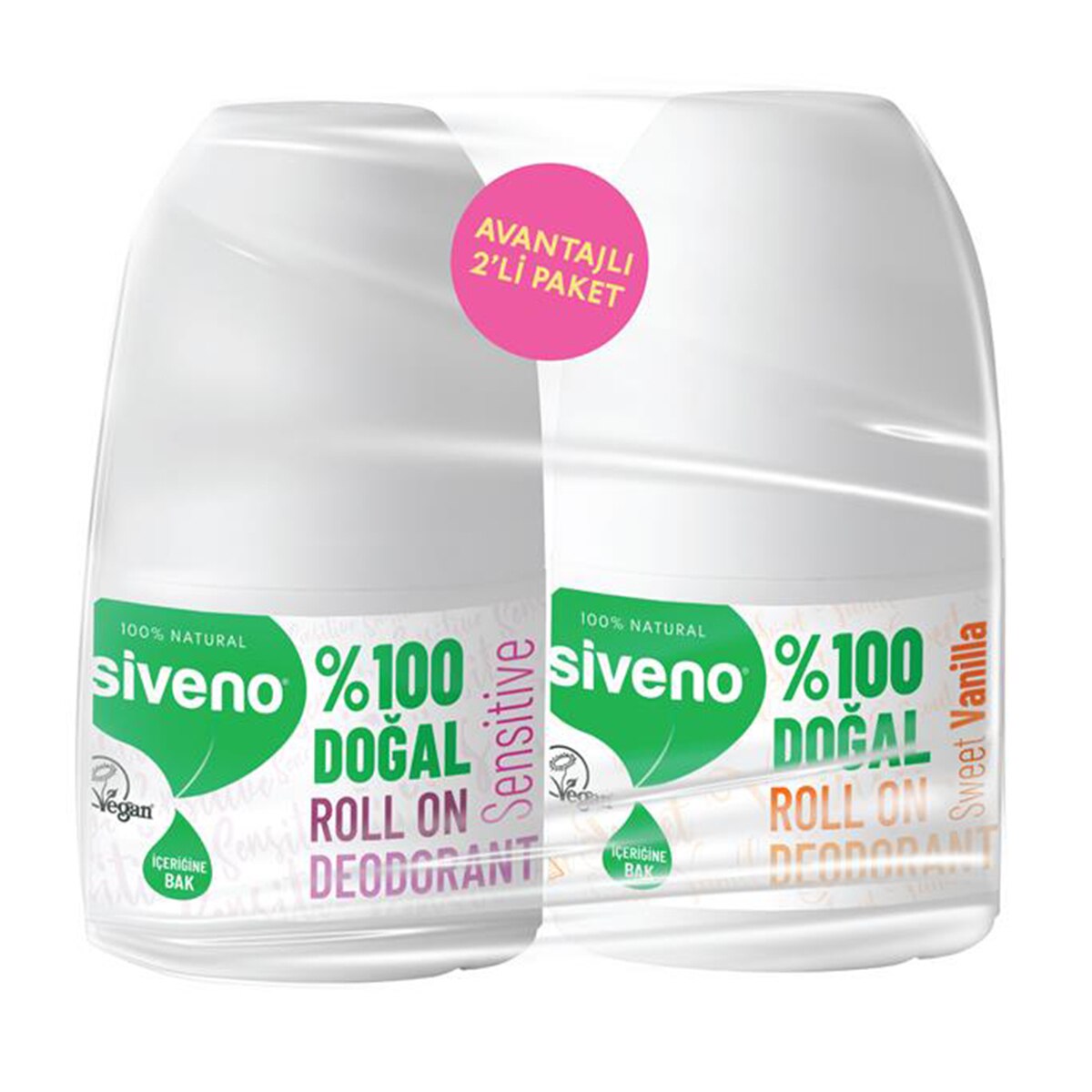 SIVENO EXC. SIVENO EXC. Siveno %100 Doğal Roll-On Deodorant Set 2x40 ml 1 of 1