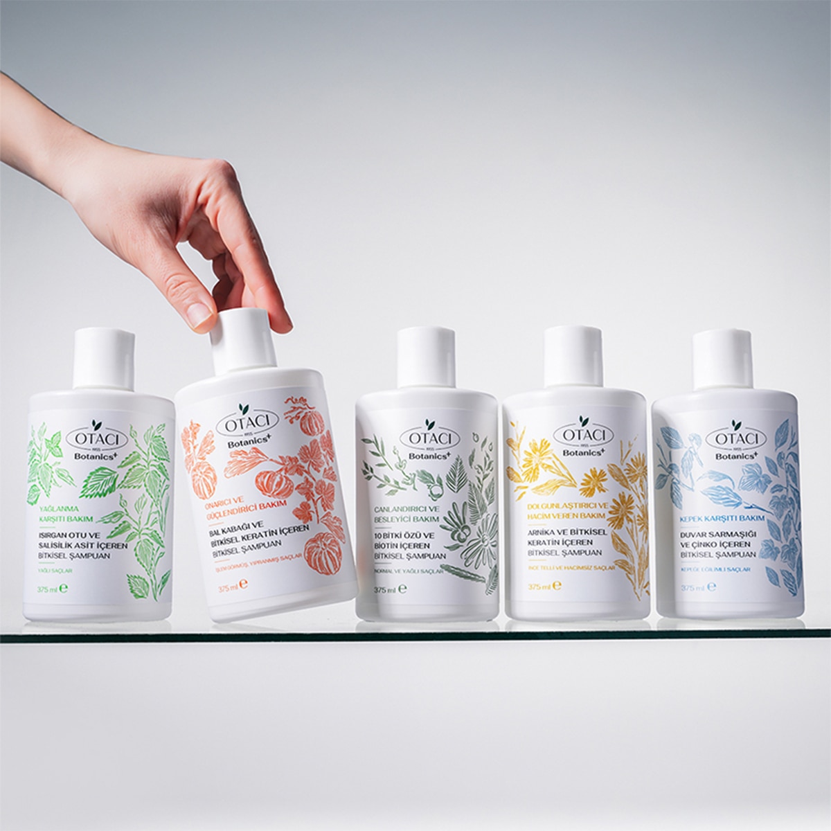 OTACI OTACI Otacı Botanics+ Kepek Karşıtı Bitkisel Bakım Şampuanı 375 ml 1 of 8