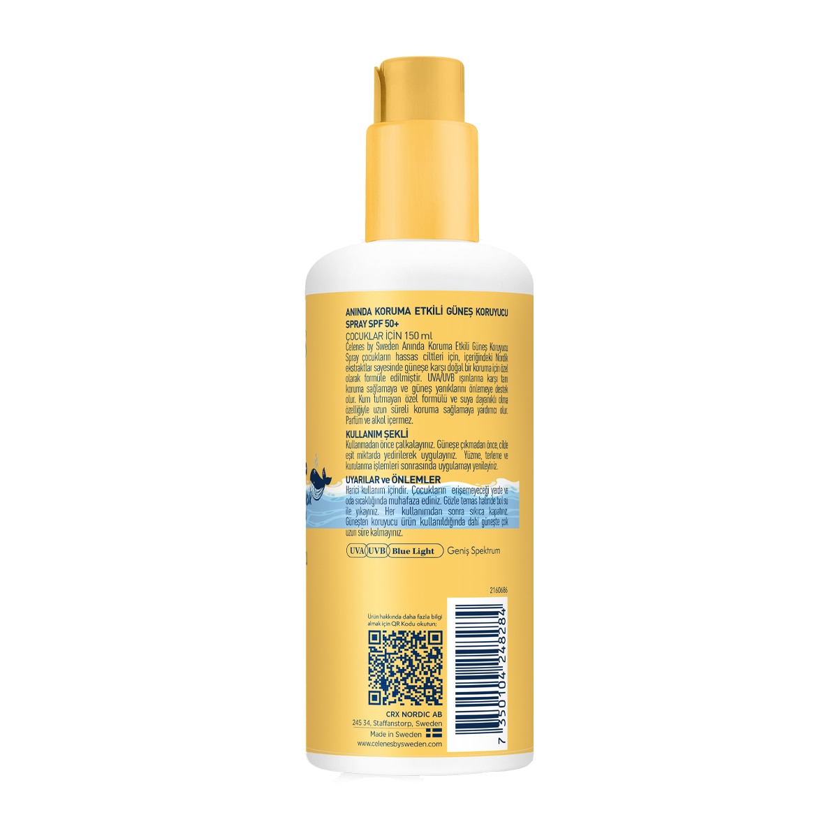 CELENES CELENES SUN Celenes Çocuk Vücut Güneş Koruyucu Losyon SPF50+ PA++++ 150 ml 1 of 4
