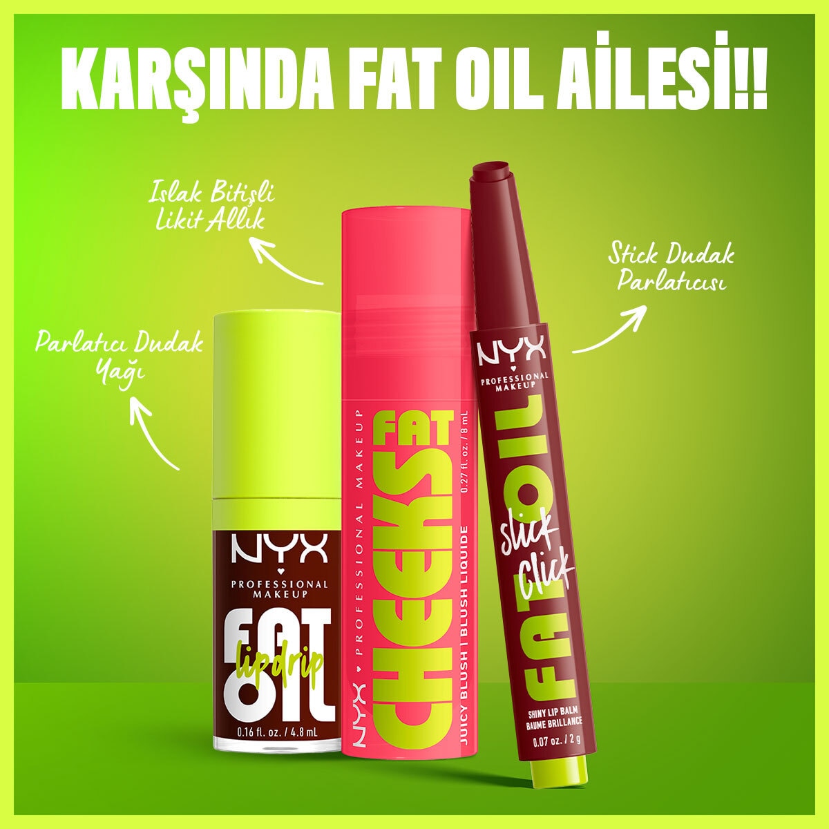  NYX NYX Nyx Professional Makeup Fat Cheeks Likit Allık Guava Gush  1 of 8 