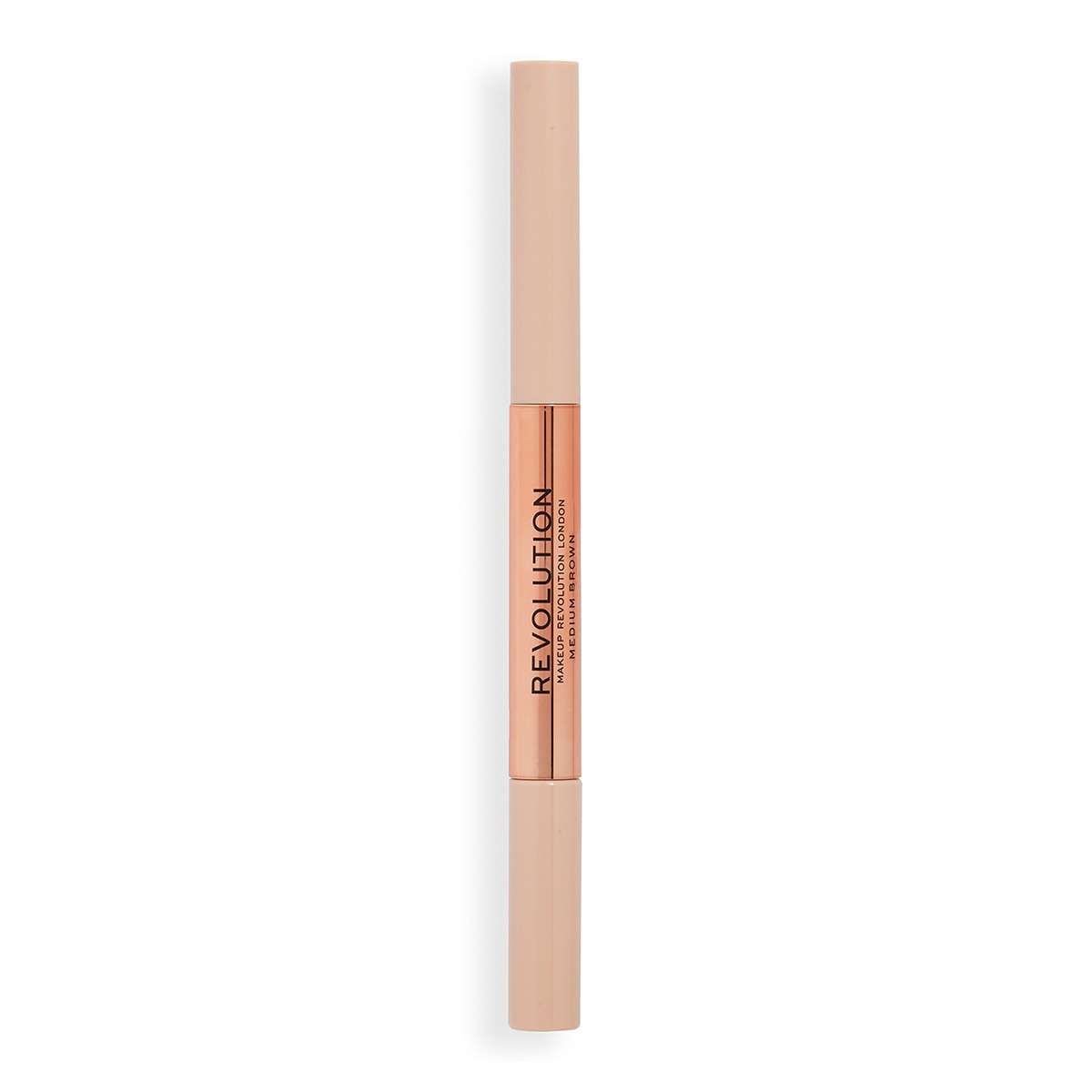  REVOLUTION REVOLUTION Revolution Fluffy Brow Duo Kaş Kalemi ve Kaş Maskarası Medium Brown  1 of 11 