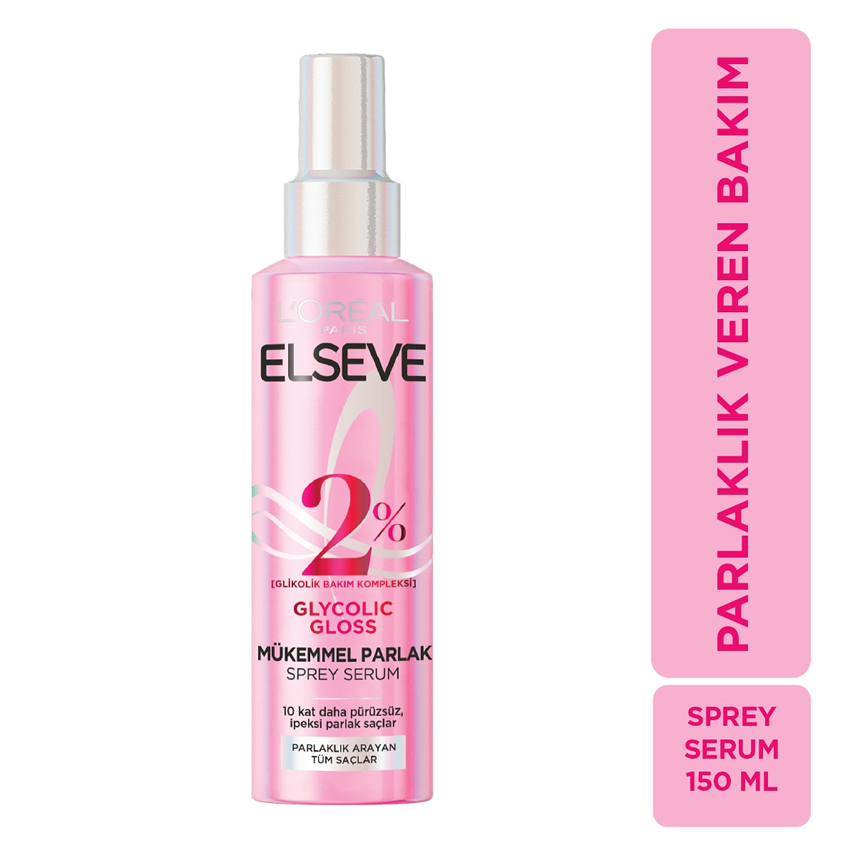  ELSEVE ELSEVE Elseve Sprey Saç Serumu Glycolic Gloss 150 ml  1 of 1 Elseve Sprey Saç Serumu Glycolic Gloss 150 ml