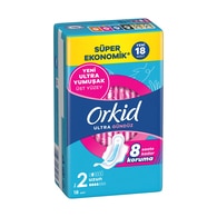  ORKID ORKID Orkid Ultra Ekstra Dörtlü Hijyenik Ped Uzun 18'li  1 of 7 