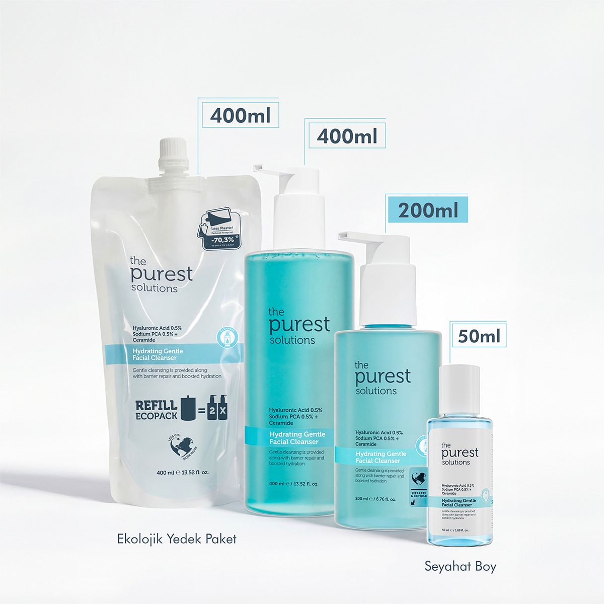  THE PUREST SOLUTIONS THE PUREST SOLUTIONS The Purest Solutions Nemlendirici Temizleyici 200 ml  1 of 6 