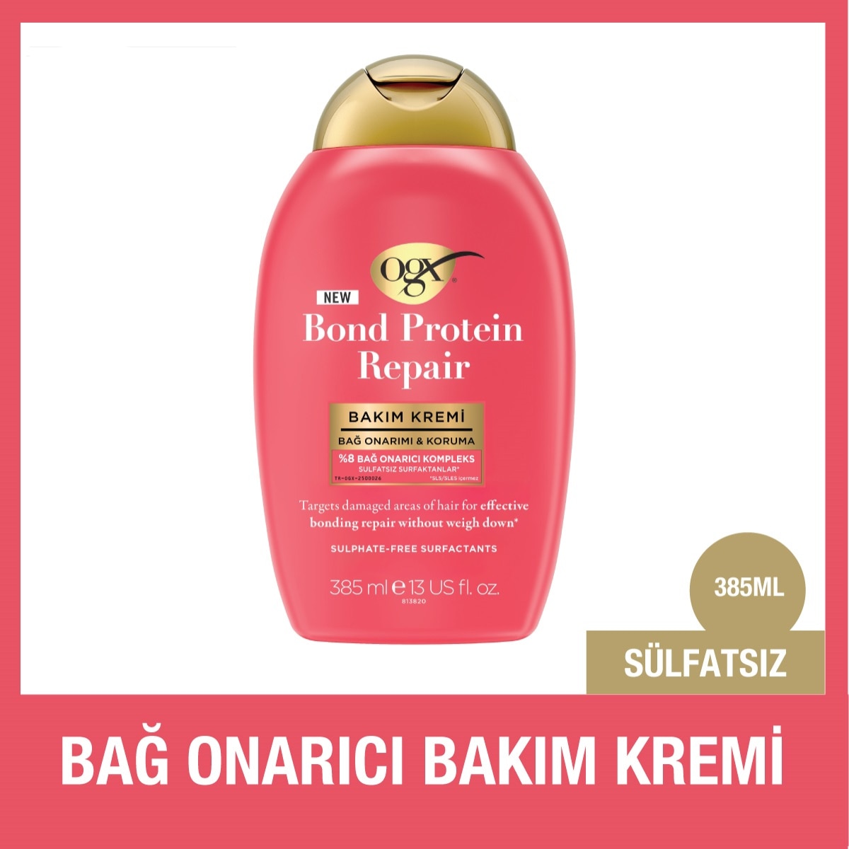 OGX OGX OGX Saç Kremi Bond Protein Repair 385 ml  1 of 2 