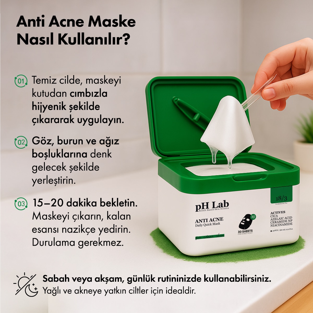  PH LAB PH LAB Ph Lab Anti Akne 30'lu Maske 360 ml  1 of 7 