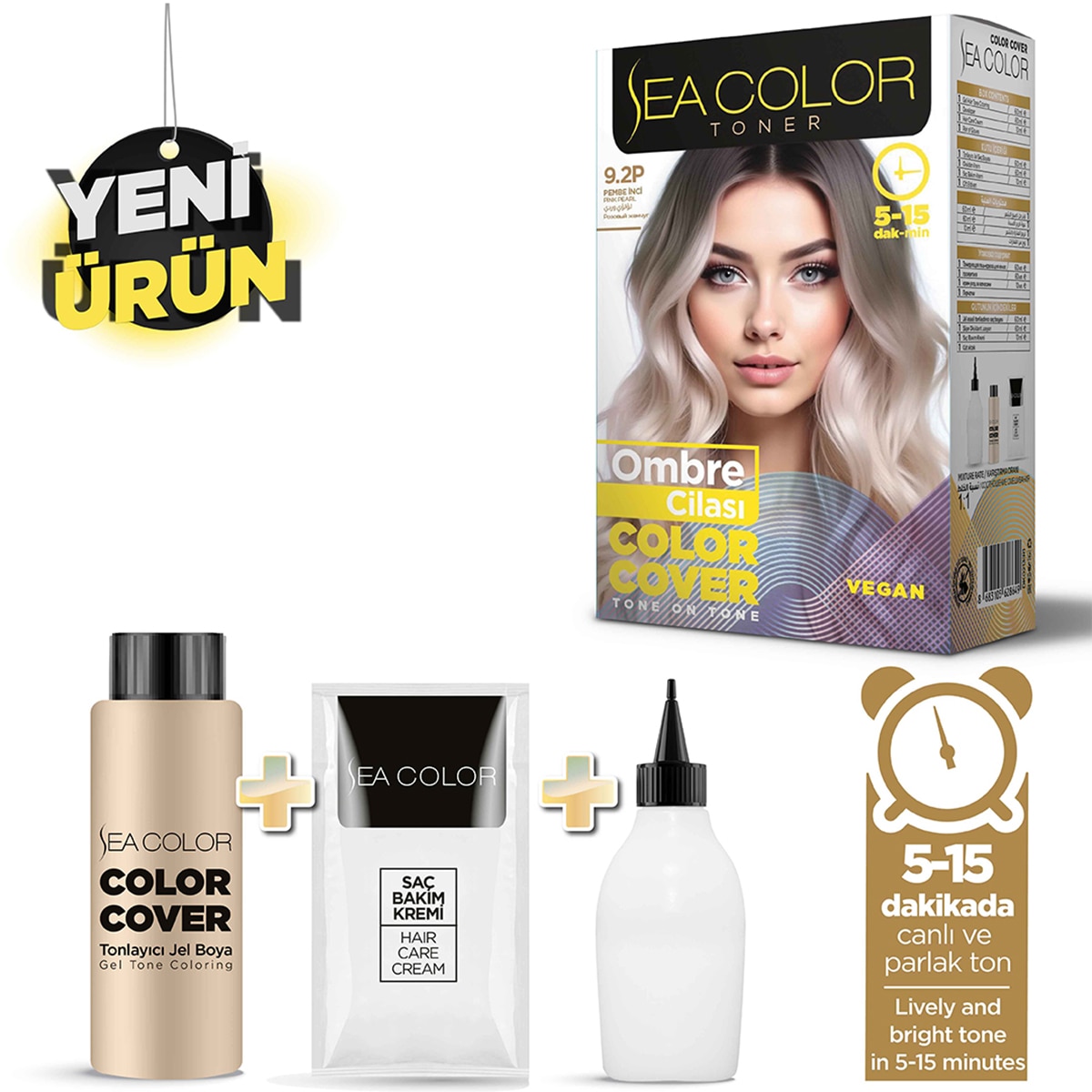 SEA COLOR SEA COLOR Sea Color Pembe İnci Cila Saç Boyası 9.2P 1 of 2