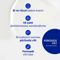 Nivea Pürüzsüzleştirici El ve Vücut Bakım Kremi 400 ml Kuru Ciltler 48 Saat Yoğun Nemlendirme