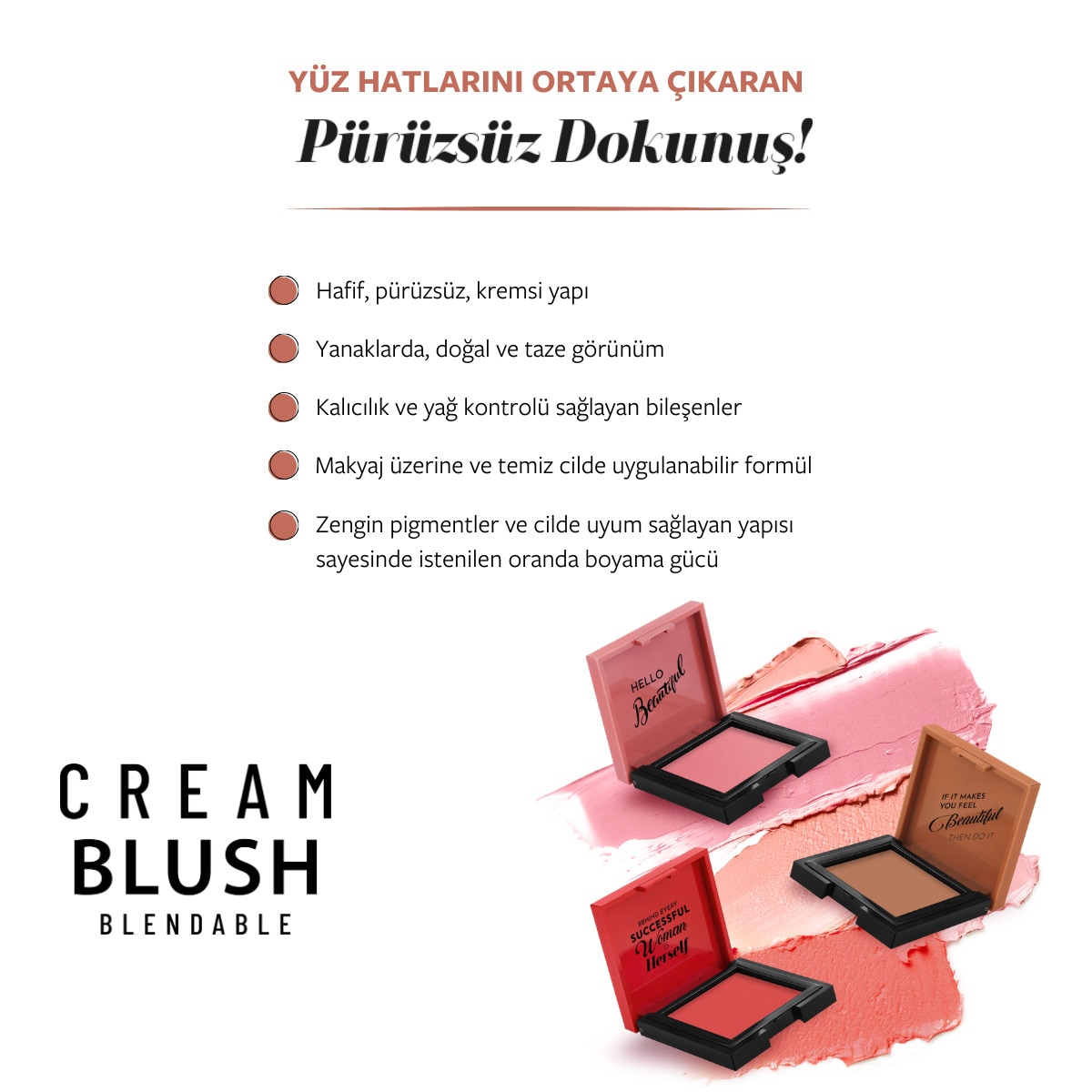  PASTEL PASTEL Pastel Cream Blush Krem Allık 42 Rosery  1 of 8 