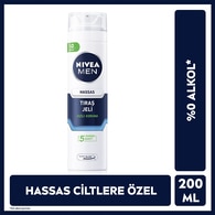  NIVEA FOR MEN NIVEA FOR MEN Nivea Men Tıraş Jeli Hassas 200 ml  1 of 1 