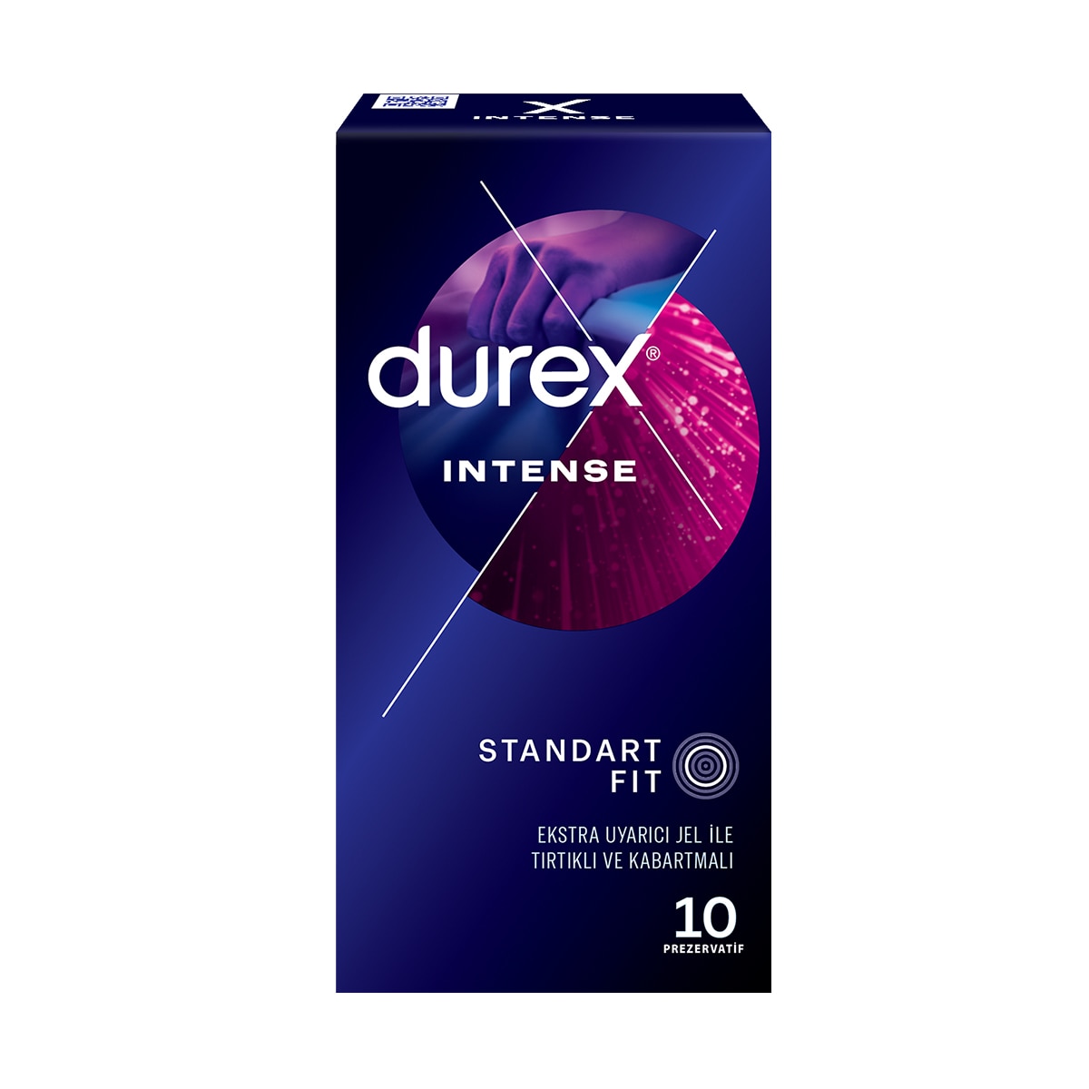DUREX DUREX Durex Intense Uyarıcı Jelli ve Tırtıklı Prezervatif 10'lu 1 of 7