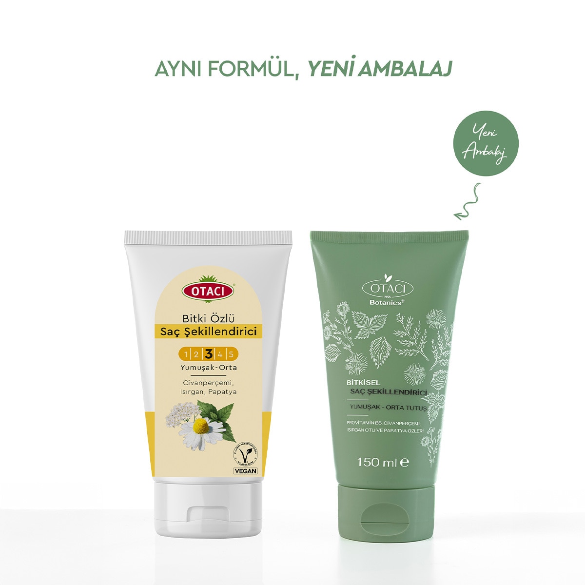 OTACI OTACI Otacı Bitkisel Saç Şekillendirici Orta 150 ml 1 of 8