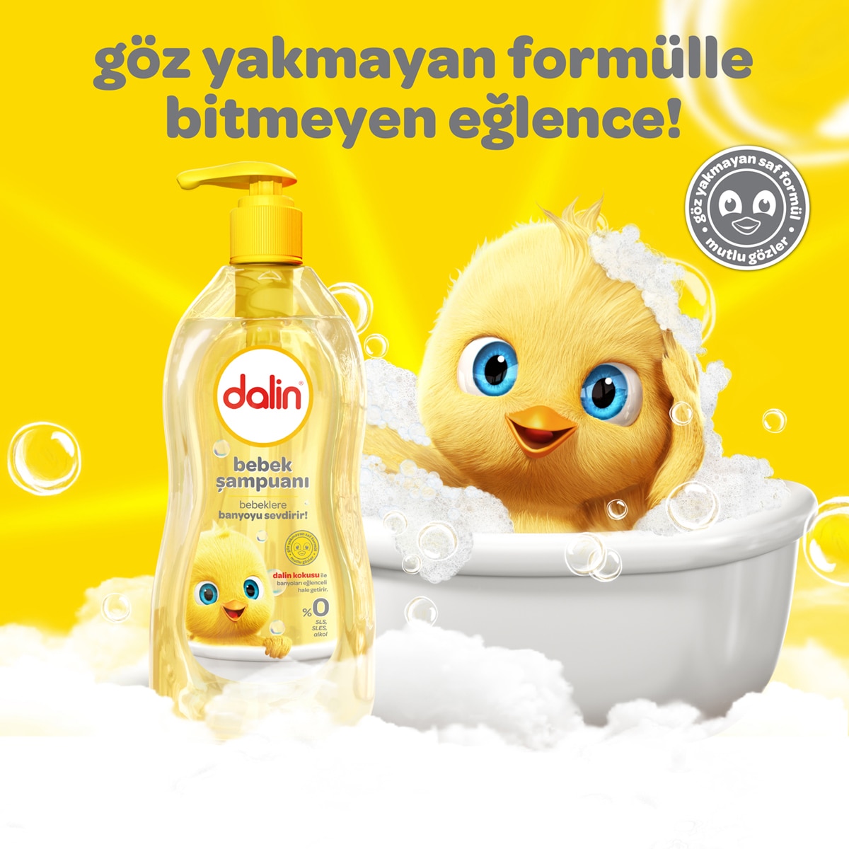  DALİN DALİN Dalin Pompalı Bebek Şampuanı 500 ml  1 of 7 