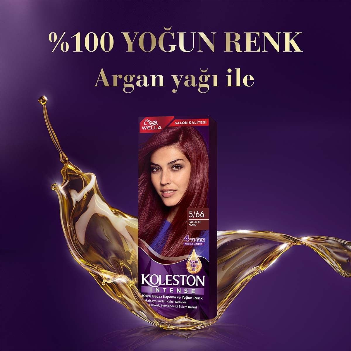  KOLESTON KOLESTON NATURALS Wella Koleston Intense Saç Boyası 5/66 Patlıcan Moru  1 of 7 