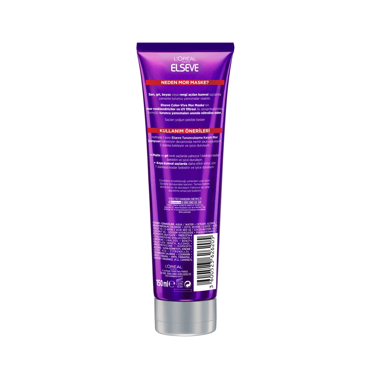  ELSEVE ELSEVE Elseve Turunculaşma Karşıtı Mor Maske 150 ml  1 of 3 