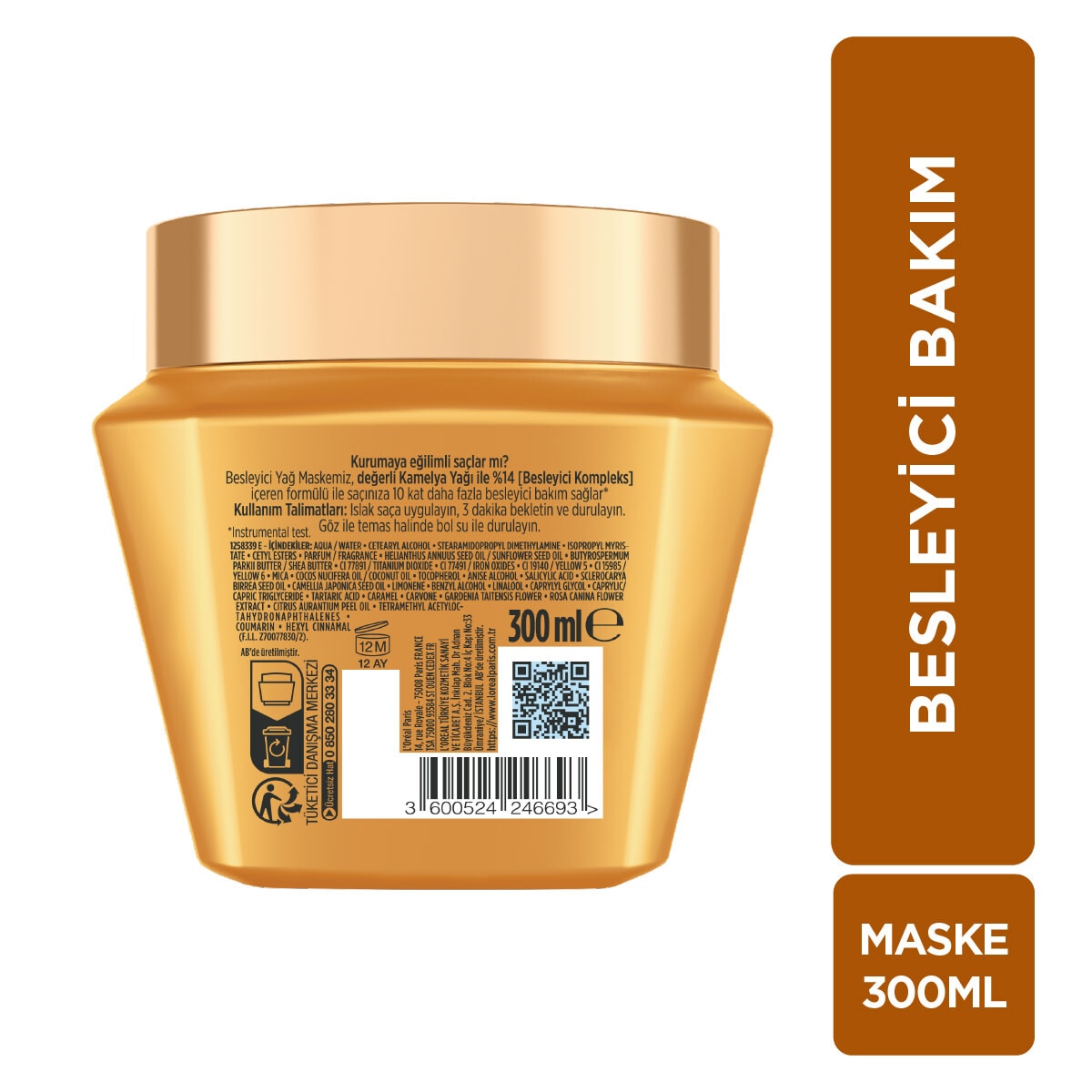 ELSEVE ELSEVE L'Oreal Paris Elseve Mucizevi Yağ Maske 300 ml 1 of 8