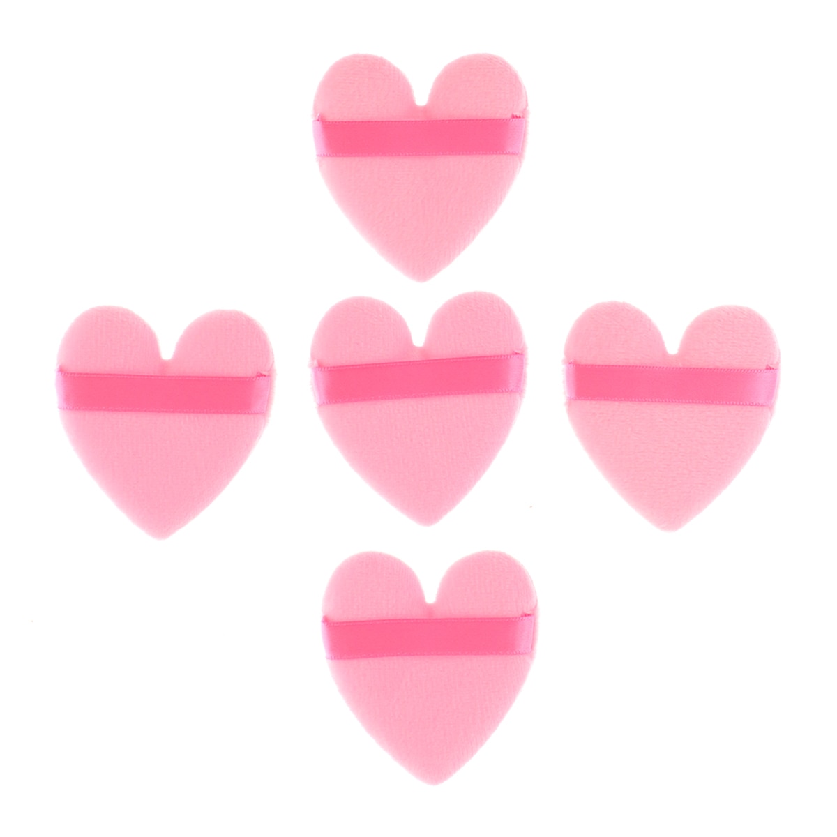  MIINE MIINE Miine Sevgililer Günü Kalp Şeklinde Makyaj Puf 5'li  1 of 4 