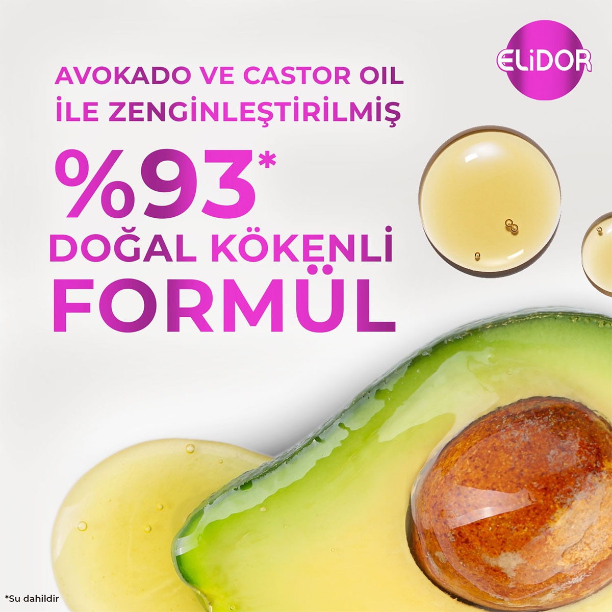  ELİDOR ELİDOR Elidor Şampuan Avokado & Castor Yağı 400 ml  1 of 7 