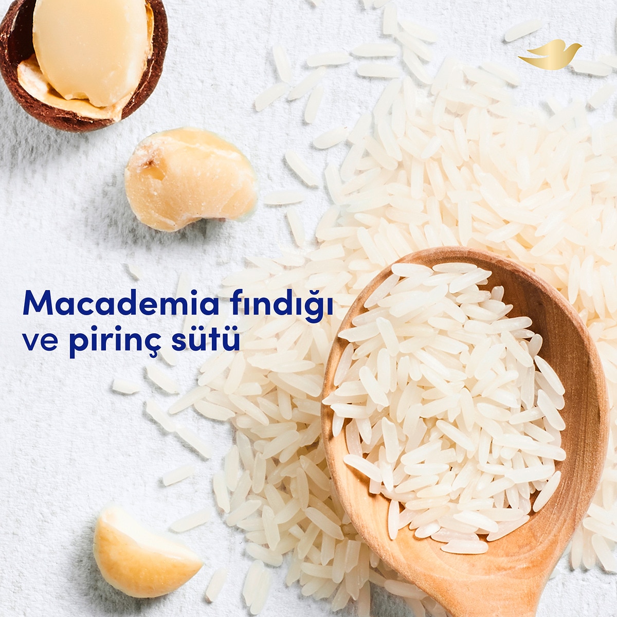  DOVE DOVE Dove Vücut Peelingi Macademia Fındığı ve Pirinç Sütü 225 ml  1 of 5 