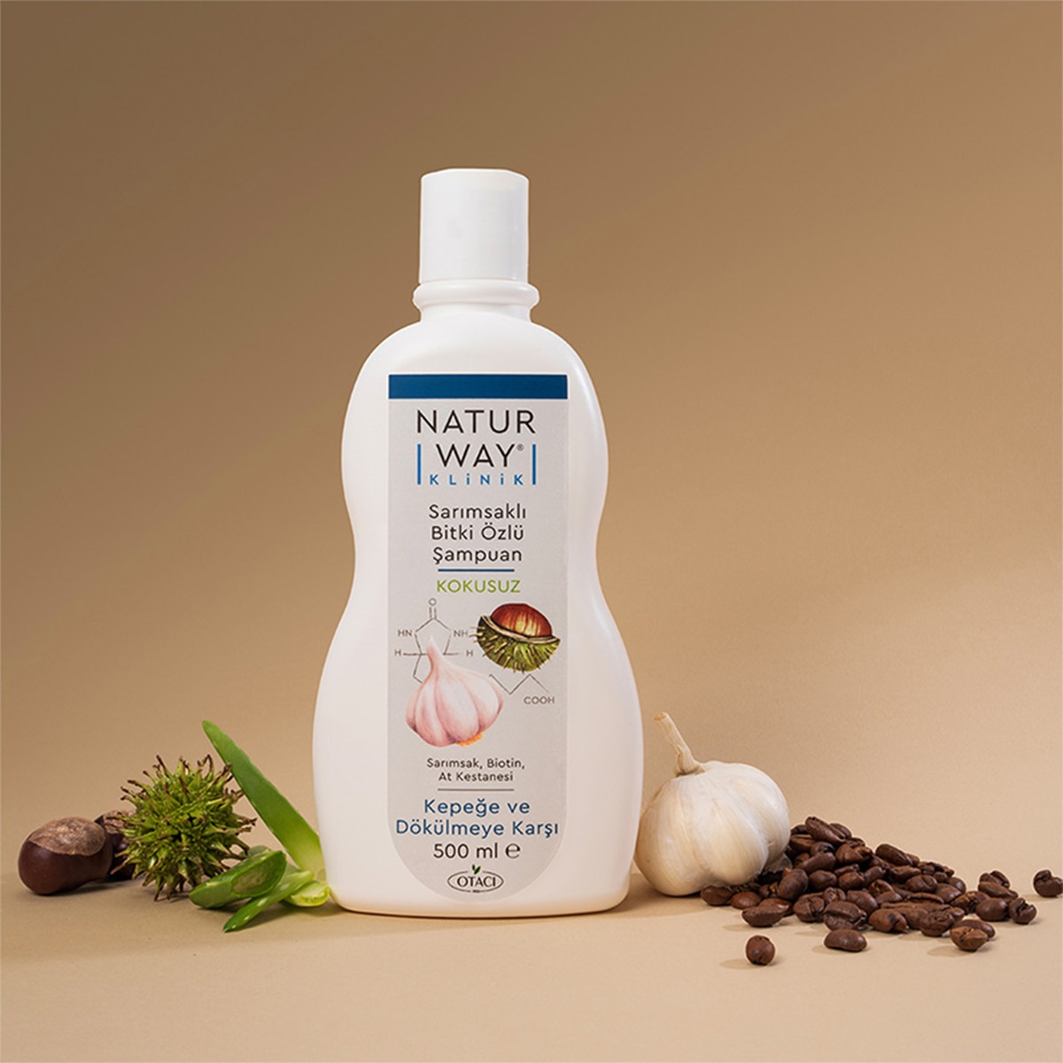 NATURWAY NATURWAY Naturway Şampuan Sarımsak Özlü Dökülme ve Kepek Karşıtı 500 ml 1 of 5