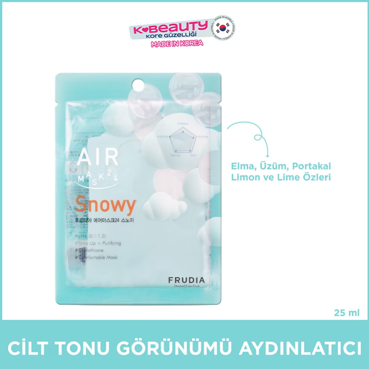  FRUDIA FRUDIA Frudia Air Snowy Dengeleyici Maske 25 ml 