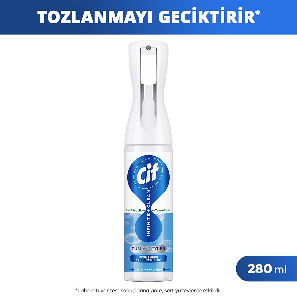 CİF CİF Cif Sprey Infinite Clean Tüm Yüzeyler İçin Lotus & Deniz Tuzu 280 ml 1 of 9