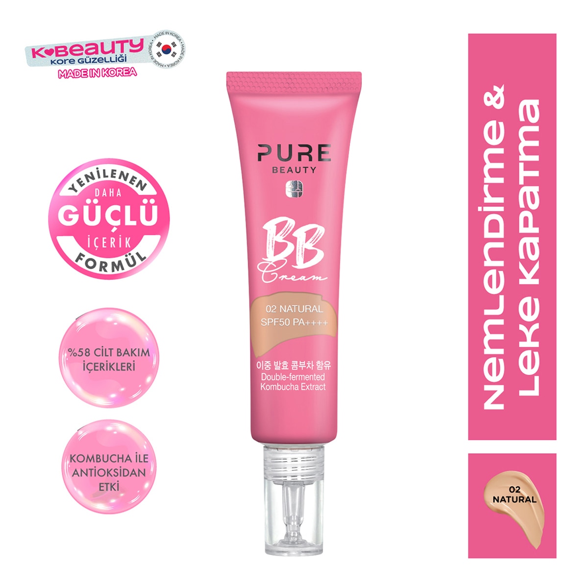 PURE BEAUTY PURE BEAUTY Pure Beauty BB Krem Natural 30 ml 1 of 13