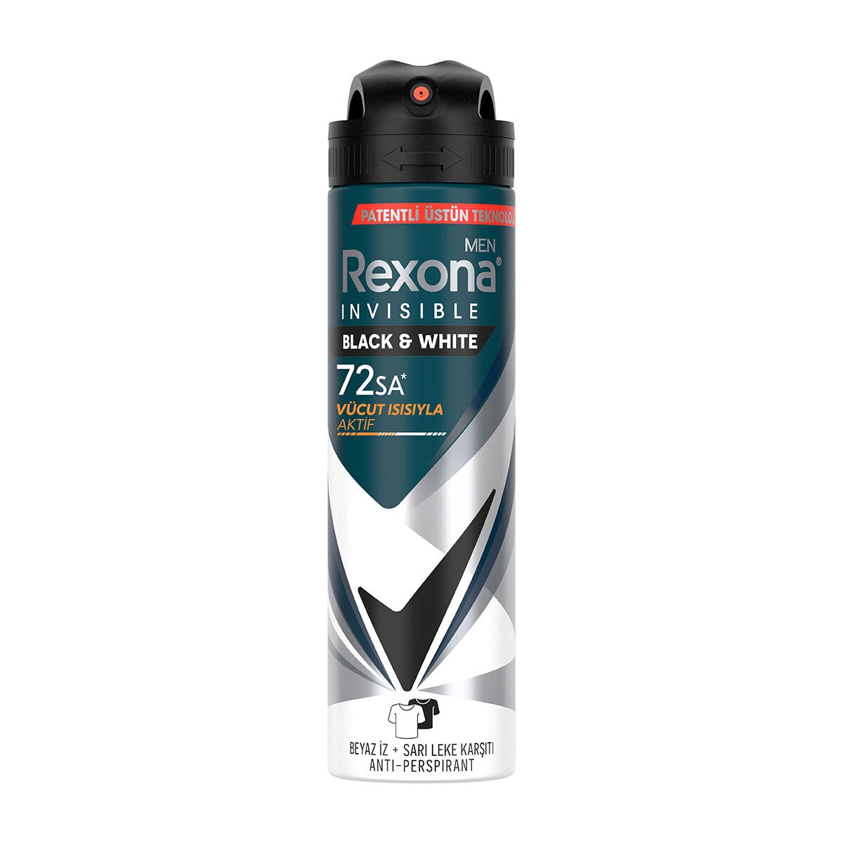  REXONA REXONA Rexona Men Erkek Sprey Deodorant Invisible Black & White 72 Saat Kesintisiz Üstün Koruma 150 ml  1 of 9 