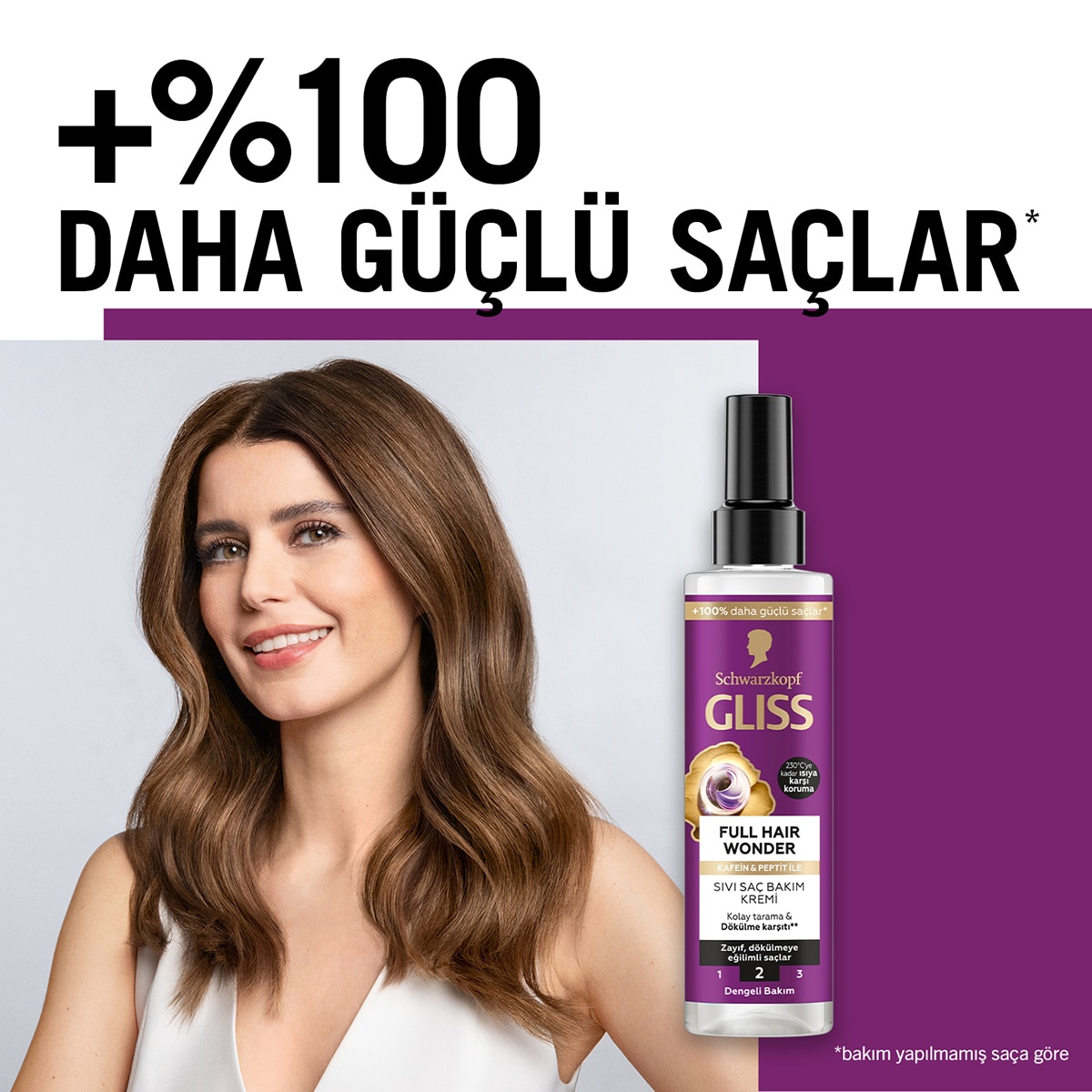  GLISS GLISS Glıss Sıvı Saç Kremi Full Hair Wonder 200 ml  1 of 9 